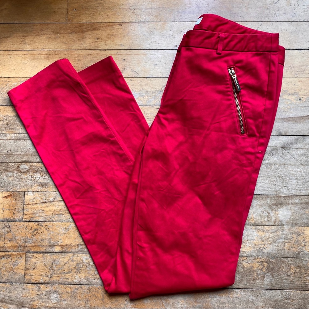 Michael Kors straight leg pants with gold accents